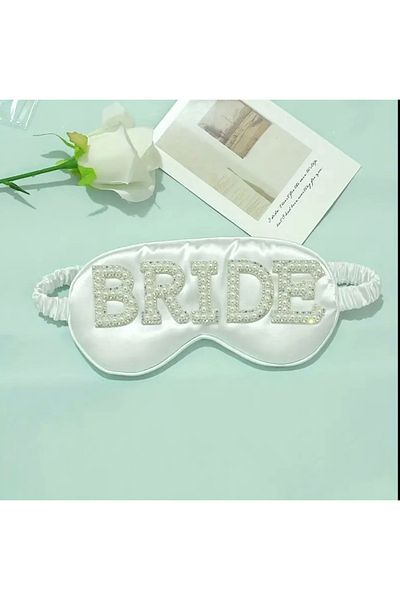 Store Pearl Decorated Bride Written Sleeping Headband