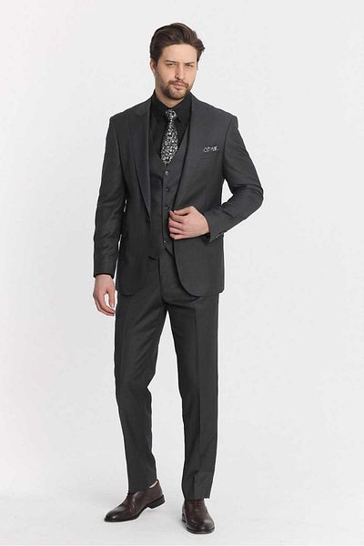 Savira slimfit ανδρικό κοστούμι 3 τμχ kavallı polyviscon υφαντό ύφασμα μυτερό γιακά σταγόνα 6 ΝΕΑ ΕΠΟΧΗ