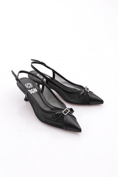 DGN Pantofi cu toc pentru femei negre - 6965535