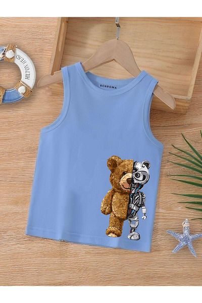 BENROMA 1 tricou este un cadou pentru achiziții de 6 și mai sus în coș - Tricou fără mâneci pentru copii cu imprimeu cu personaje de desene animate