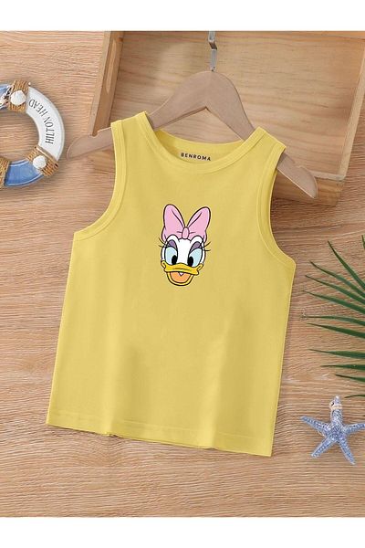 BENROMA 1 produs pentru achiziții de 6 și peste Tricou pentru copii fără mâneci imprimat cu personaj de desene animate