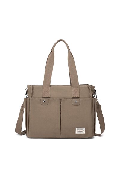 SMART BAGS Exclusive Kanvas Kumaş Kadın Omuz Çantası 1307