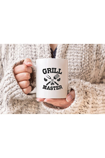 MODA كوب بورسلين مطبوع عليه هدية من Grill Master Chef