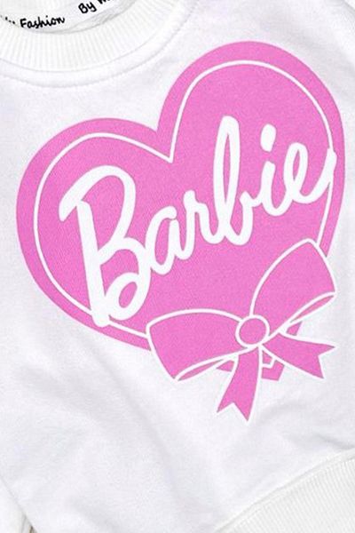 Murat Baby Baby Girl Printed Ruffle Detailed Cotton White Bottom Top Set