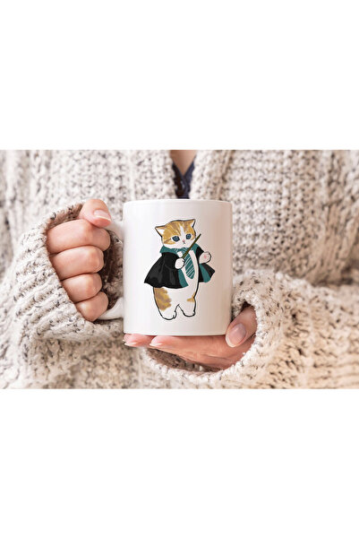 MODA كوب بورسلين هدية مطبوع عليه قطة المحامي