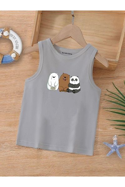 BENROMA 1 tricou este un cadou pentru achiziții de 6 și mai sus în coș - Tricou fără mâneci pentru copii cu imprimeu cu personaje de desene animate