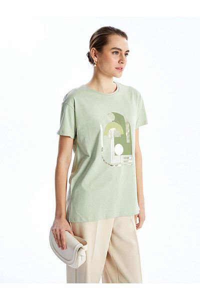 LC Waikiki LCWAIKIKI Classic Crew Neck Printed Women's T-Shirt