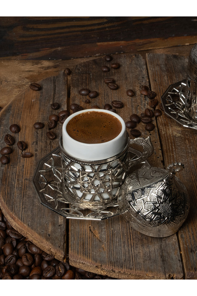 ALÂ Silver Türk Kahvesi Fincan Seti
