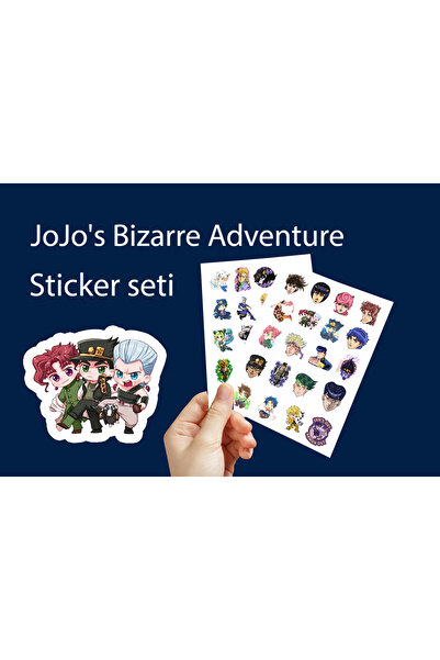 Akumastik Jojo's Bizzarre Adventure Sticker Seti adet sticker 3 cm - Anime St...