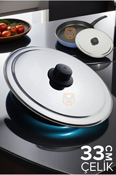 Transformacion 33 Cm Kızartma Tavası Kapağı Çelik Żelazny Design 719801