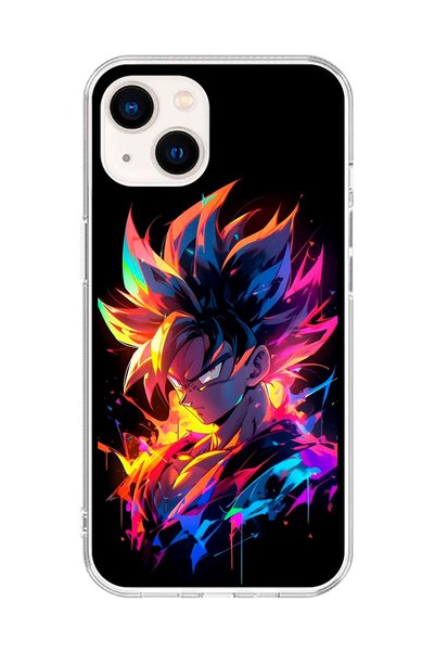 Dali Design حافظة شفافة متوافقة مع هاتف iPhone 14 Plus بتصميم Dragon Ball-Z 2