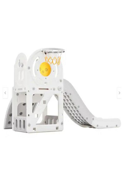 Babylove لوح انزلاق وتسلق على شكل بطة وحلقة كرة 186X109X100 سم باللون الأخضر 28-MYY-13G
