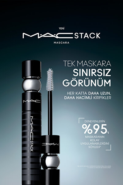 M.A.C Macstack Uzun Hacimli ve Kıvrık Kirpikler İçin Etkili Mikro Fırça Maskara 12 Ml