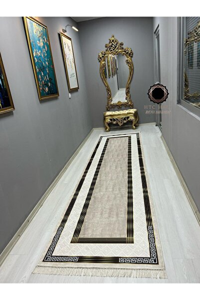 HTC HALI Dijital Baskı Yıkanabilir Kaymaz Deri Taban Leke Tutmaz Halı