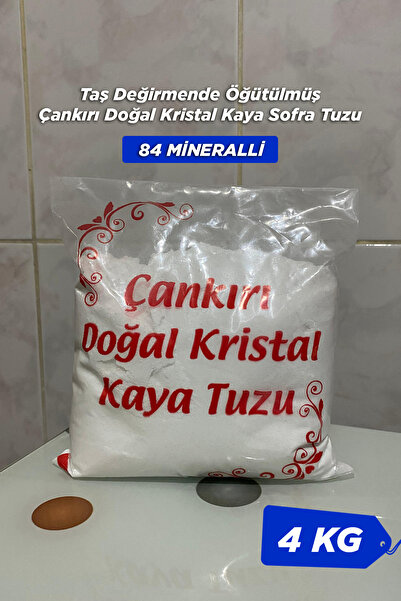 Seta Taş Değirmende Öğütülmüş Çankırı Doğal Kristal Kaya Sofra Tuzu 4 Kg Mavi...