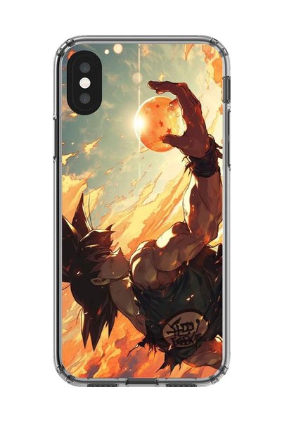Dali Design حافظة شفافة متوافقة مع هاتف iPhone XS Max بتصميم Dragon Ball-Z 3