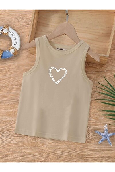 BENROMA CRTANI LIK ŠTAMPANA DEČIJA MAJICA BEZ RUKAVA