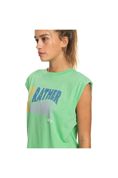 Roxy Γυναικείο πράσινο μπλουζάκι Smell Of Sea J