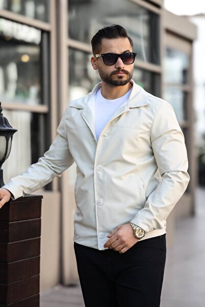 Kawimoda Erkek Siyah Deri Ceket