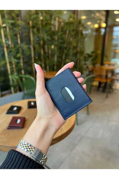 MFT Leather Design Genuine Leather Men's Wallet – Minimalist, Name Written |   Ellesse 2193 Napa Navy Blue