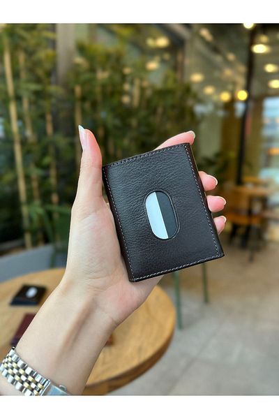 MFT Leather Design Genuine Leather Men's Wallet – Minimalist, Name Written |   Ellesse 2193 Napa Brown