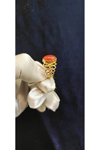 Yıldız Sarraf 14 Ayar Altın Akik Taşlı Yüzük