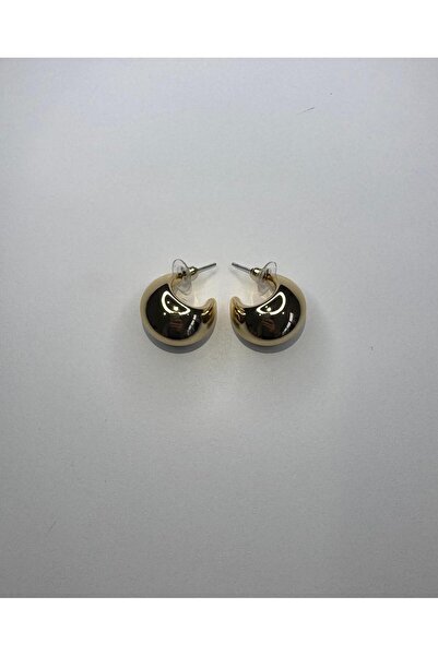 FASHİON JEWELRY Yarı Bombe Halka Küpe