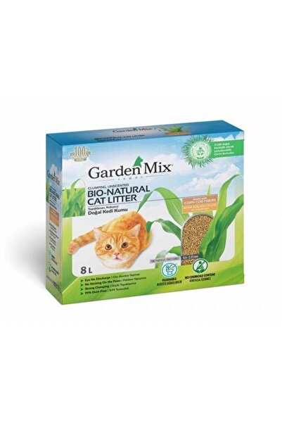 Gardenmix Garden mix Topaklanan Mısır Lifli Kedi Kumu 8l