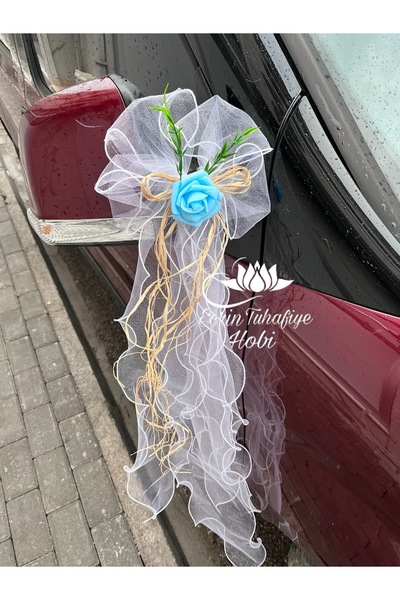 ecrin tuhafiye hobi 10 Adet Düğün Arabası Süsü Gelin Arabası Orkide Konvoy Süsü & Bohça Süsü