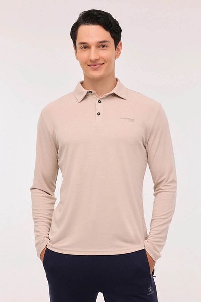 lumberjack Ανδρικό μακρυμάνικο μπλουζάκι ML ZEYN 15ITL510 4PR BEIGE