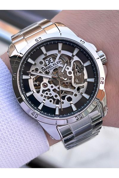 Daniel Klein 30 Mt Waterproof Men's Wrist Watch with Automatic and Manual Winding Feature Fdk.10783.F2