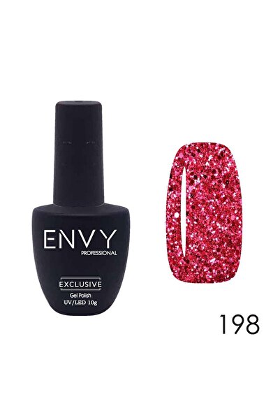 Envy You Envy Kalıcı Oje Exclusive Parlak Simli Kırmızı 10gr No:198
