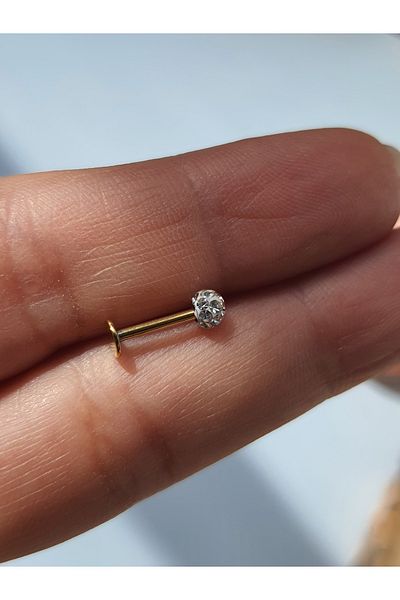 kurukafagift Steel Ball Stone Tragus, Helix, Lop, Cartilage Piercing