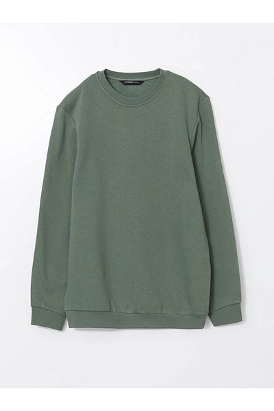 LC Waikiki Мъжки суитшърт с дълъг ръкав и кръгло деколте LCWAIKIKI Basic