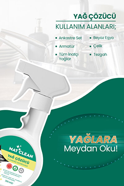 MAT CLEAN Yağ Çözücü 350ml