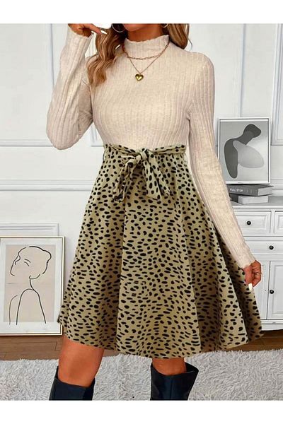 leyla sanat sanata yeni bir bakış açısı Leyla Art a New Perspective on Art Women's Long Sleeve Turtleneck Tie-In Waist Top Camisole