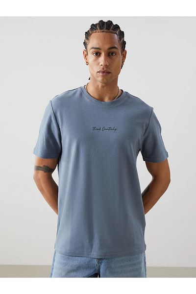 LC Waikiki Tricou pentru bărbați cu mânecă scurtă cu decolteu și mânecă scurtă XSIDE