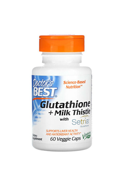Doctor's Best الجلوتاثيون + حليب الشوك، 60 كبسولة نباتية