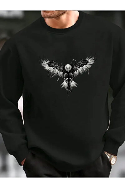 EFFRENATU Trendy Clothing Black*Grey Oversize Winter Sweatshirt