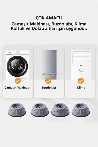 Hombak 4-dijelni set nogu za frižider, veš mašinu, mašinu za pranje sudova, k...