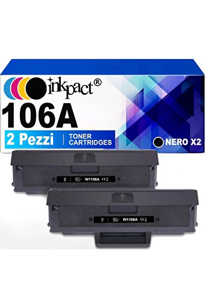 HP 106A MUADİL  MFP 137fnw HP Laser 107w MFP 135a MFP 135w MFP 135r Laser 107a 107r  (2 Black)