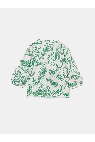 LC Waikiki Γυναικεία φλοράλ μπλούζα LCWAIKIKI Classic Crew Neck