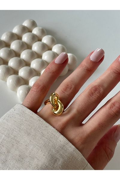 Ressia Thick Knot Dome Ring