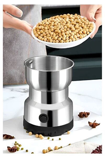 St Morritz Mini Elektrikli Kahve Öğütücü Kahve Değirmeni 4 Bıçaklı Baharat Bi...