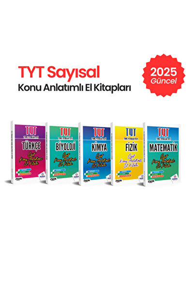 Kurul Yayıncılık 2025 Tyt Sayısal Tüm Dersler Özet Konu Anlatımlı El Kitaplar...