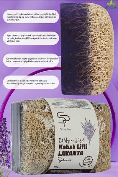 Pureandshine Handmade Natural Purple Life Lavender Soap