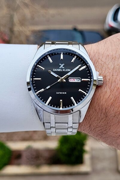Daniel Klein Kadranı Siyah Kordonu Metalik Renk 2 Yıl Garantili 43 mm Erkek K...
