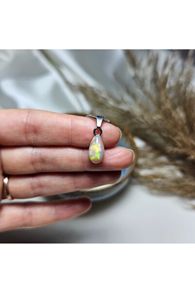 Singincraft Multicolor Mini Opal Doğal Taş Kolye - 6 | El Yapımı Tasarım Ürünler