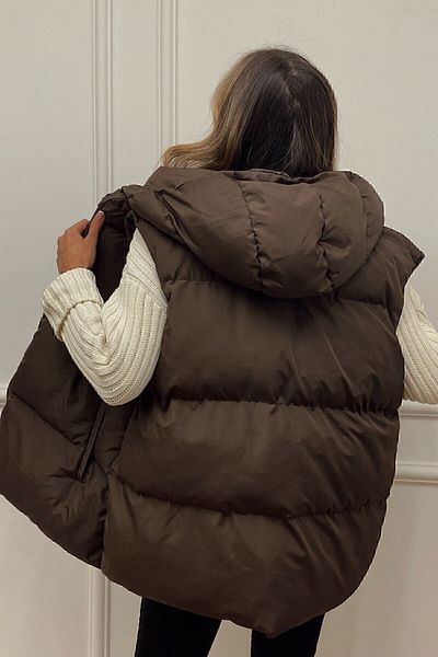 CurcunaShop Надуваема жилетка с качулка