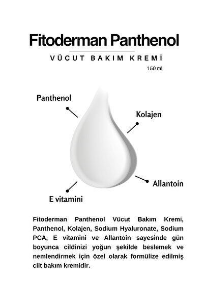 Fitoderman Yara, Yanık, Çatlak Pişik Onarıcı Yoğun Nemlendirici, Panthenol Kremi